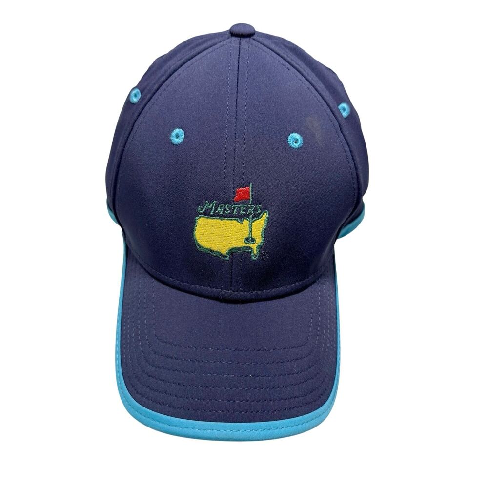 Masters Performance Golf Cap Hat OS Augusta National Navy Aqua Adjustable